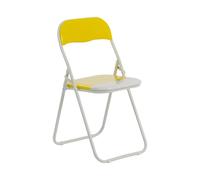 Harbour Housewares Coloured Padded Folding Chair in Yellow Harbour Housewares Yellow