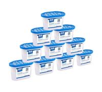Harbour Housewares Dehumidifier 500ml Pack of 10 - Unscented - Interior Condensation Moisture Remover Mildew Absorber for Damp, Mould, Kitchen, Caravan, Car, Home, Bedroom, Wardrobe, Garage, Basement