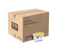 Harbour Housewares Dehumidifier 500ml Pack of 50 - Vanilla - Interior Condensation Moisture Remover Mildew Absorber for Damp, Mould, Kitchen, Caravan, Car, Home, Bedroom, Wardrobe, Garage, Basement