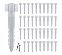 Harbour Housewares Deluxe Galvanised Steel Railway Sleeper Brackets - 40Cm - Pack Of 40