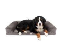 Harbour Housewares Deluxe Waterproof Dog Bed - Extra-Large - Orthopaedic Egg Crate Foam, Plush Cover, Non-Slip Base, Washable, Joint Support, Cozy Pet Bed for Dogs