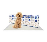 Harbour Housewares 50x Disposable Puppy Pads - 60cm x 89cm - Extra-Large Absorbent Puppy Training Pads Leak-Proof Pee Pads for Dogs, Cats, Kittens Potty Training Mats