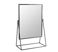 Harbour Housewares Dressing Table Vanity Mirror - Free Standing Tabletop Makeup Cosmetic Mirror - 32cm - Black