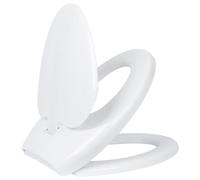 Harbour Housewares Family Toilet Seat Soft Close White Lid Pack of 1