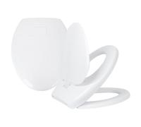 Harbour Housewares Family Toilet Seat Soft Close White Lid Pack of 2