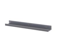 Harbour Housewares Floating Picture Ledge Shelf - Grey 57Cm Mdf Wall Mounted Display For Photos, Frames & Décor