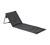 Harbour Housewares Folding Beach Lounger - Grey