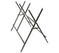 Harbour Housewares Folding Iron Log Saw Horse - Black