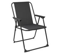 Harbour Housewares Folding Metal Beach Chair - Black
