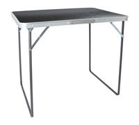 Harbour Housewares Folding Metal Camping Table - 80Cm X 60Cm - Black - Portable Outdoor Table For Garden Picnics & Festivals