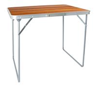 Harbour Housewares Folding Metal Camping Table - 80cm x 60cm in Brown | Size: 80 cm x 60 cm Harbour Housewares Brown 80 cm x 60 cm