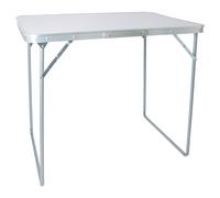 Harbour Housewares Folding Metal Camping Table - 80cm x 60cm in White | Size: 80 cm x 60 cm Harbour Housewares White 80 cm x 60 cm