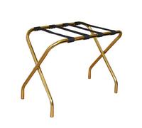 Harbour Housewares Folding Metal Luggage Rack - Gold
