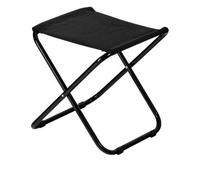 Harbour Housewares Folding Stool - Black - Pack Of 1 - Canvas Camping Small Portable Lightweight Outdoor Foldable Garden Seat