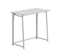 Harbour Housewares Folding Wooden Desk 80Cm Lilac Compact Study Table For Bedroom Office