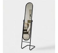 Harbour Housewares Full-Length Round Freestanding Mirror 153 cm x 30 cm - Black