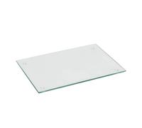 Harbour Housewares Glass Chopping Board - 30 x 20cm Kitchen Cutting Board for Food Prep in Clear | Size: 30 x 20 cm Harbour Housewares Clear 30 x 20 cm