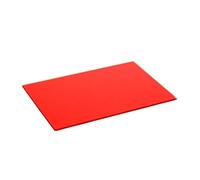Harbour Housewares Glass Chopping Board - 30x20cm - Red - Small Dining Place Mats Cutting Mat Worktop Saver for Kitchen Cooking, Baking, Vegetable Preparation