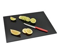 Harbour Housewares Glass Chopping Board - 40x30cm - Black - Medium Dining Place Mats Cutting Mat Worktop Saver for Kitchen Cooking, Baking, Vegetable Preparation