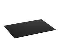 Harbour Housewares Glass Kitchen Chopping Board - 50 X 40Cm - Black, Black
