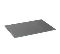 Harbour Housewares Glass Chopping Board - 50x40cm - Grey - Large Dining Place Mats Cutting Mat Worktop Saver for Kitchen Cooking, Baking, Vegetable Preparation