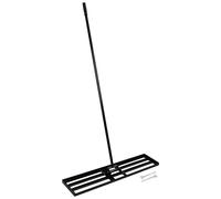Harbour Housewares Heavy Duty Iron Lawn Levelling Rake - 106cm x 25cm - Gardening Tool in Black | Size: 106 cm x 25 cm Harbour Housewares Black 106 cm x 25 cm