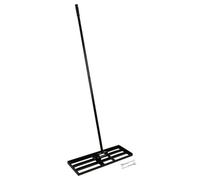 Harbour Housewares Heavy Duty Iron Lawn Levelling Rake - 75 X 25Cm - Garden Gardening Landscaping Leveling Tool