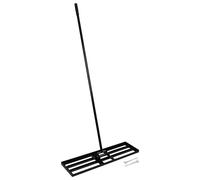 Harbour Housewares Heavy Duty Iron Lawn Levelling Rake in Black Harbour Housewares Black