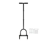 Harbour Housewares Hollow Tine Lawn Corer - Manual Lawn Aerator with Dual Hollow Spikes, T-Handle & Foot Bar - 24.5cm x 102cm Steel Garden Tool for Soil Aeration, Lawn Overseeding, Drainage