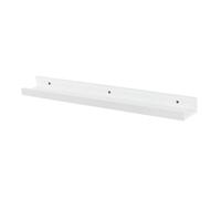 Harbour Housewares Kids Floating Bookshelf - White 57Cm Mdf Wall Mounted Nursery Book Storage For Photos, Frames & Décor