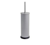 Harbour Housewares Matte Grey Toilet Brush and Holder - Stainless Bathroom Accessory with Non Slip Base - Rust Resistant Toilet Cleaning Brush Set for Compact, Modern and Hygienic Home Spaces