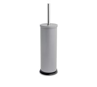 Harbour Housewares Matte Grey Toilet Brush and Holder - Stainless Bathroom Accessory with Non Slip Base - Rust Resistant Toilet Cleaning Brush Set for Compact, Modern and Hygienic Home Spaces
