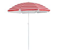Harbour Housewares Metal Beach Parasol 1.8m in Red Harbour Housewares Red
