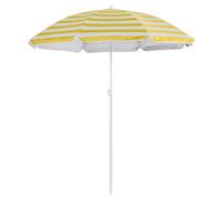 Harbour Housewares Metal Beach Parasol 1.8m in Yellow Harbour Housewares Yellow