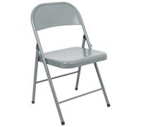 Harbour Housewares Metal Folding Chair - Matt Grey