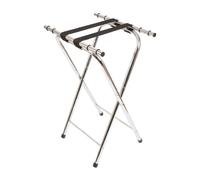 Harbour Housewares Metal Folding Serving Tray Stand in Silver Harbour Housewares Silver