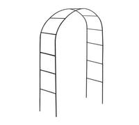 Harbour Housewares Metal Garden Arbour Arch - 2.4M X 1.4M - Large Wide Heavy-Duty Outdoor Plants Flower Archway Pergola Trellis