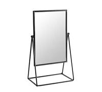 Harbour Housewares Metallic Frame Vanity Mirror - Adjustable Tilt Dressing Table Mirror 22x39cm - Sleek Modern Makeup Mirror for Bedroom, Bathroom or Desk Lightweight Durable Compact Design