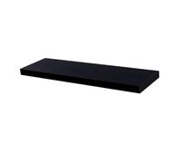 Harbour Housewares Modern Floating Wall Shelf - 100Cm - Black - Indoor Mdf Floating Book Picture Display Shelf