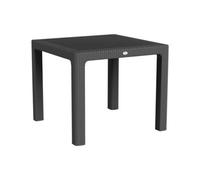 Harbour Housewares 90cm Noble Square Garden Dining Table - Outdoor Patio Garden Furniture in Black Harbour Housewares Black