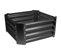 Harbour Housewares Raised Garden Bed - Black - 60 x 60cm - Pack of 1