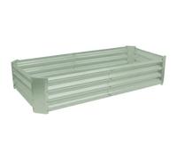 Harbour Housewares Raised Garden Bed - Green - 180 x 90cm - Rectangle - Bottomless Metal Raised Bed Galvanised Steel Planter Box for Growing Outdoor Plants, Vegetables, Flowers and Herbs