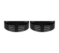 Harbour Housewares Raised Garden Beds - 2x Semi-Circle Bottomless Galvanised Steel Planter 120 x 60cm in Black | Size: 120 x 60 cm Harbour Housewares Black 120 x 60 cm