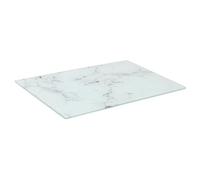 Harbour Housewares Rectangle Glass Chopping Board - 30cm x 20cm - Marble