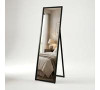 Harbour Housewares Rectangular Full-Length Freestanding Mirror - 137cm x 35.5cm - Black