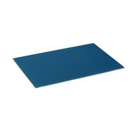 Harbour Housewares Rectangular Glass Chopping Board 40 x 30cm - Hague Blue | 0.5cm Thickness, Tempered Glass, Heat-Resistant Surface, Non-Porous Glass, Stain & Odour Resistant, Non-Slip Rubber Feet