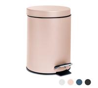 Harbour Housewares Round Bathroom Pedal Bin 3 Litre in Pink Harbour Housewares Pink