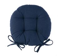 Harbour Housewares Round Garden Chair Seat Cushion - Navy