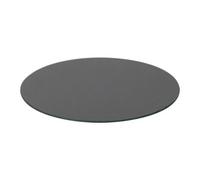 Harbour Housewares Round Glass Chopping Board - 30Cm Black Kitchen Dining Place Mats Cutting Mat Worktop Saver Cooking & Food Prep