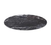 Harbour Housewares Round Glass Chopping Board - 30cm - Black Marble